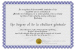 Certificat de 60 ans de mariage